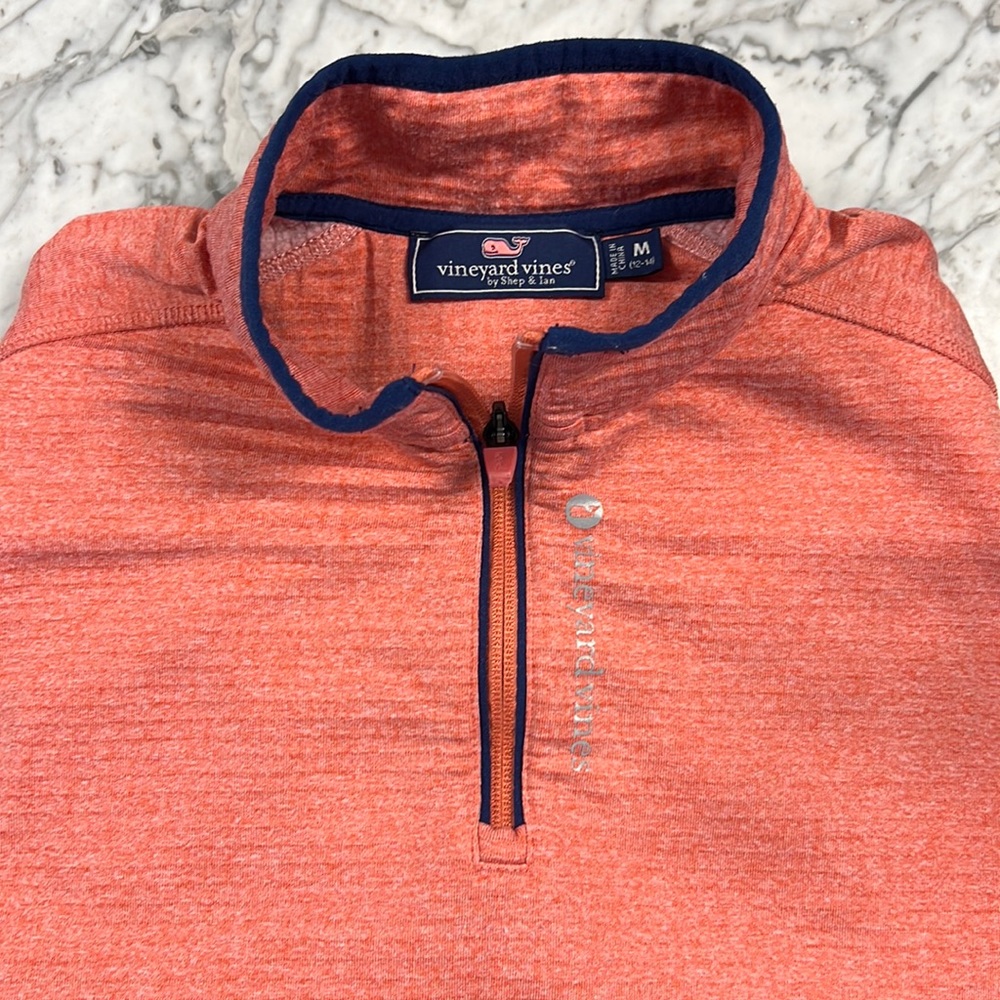 Gently worn Vineyard Vines long sleeve quarter zip size 12-14